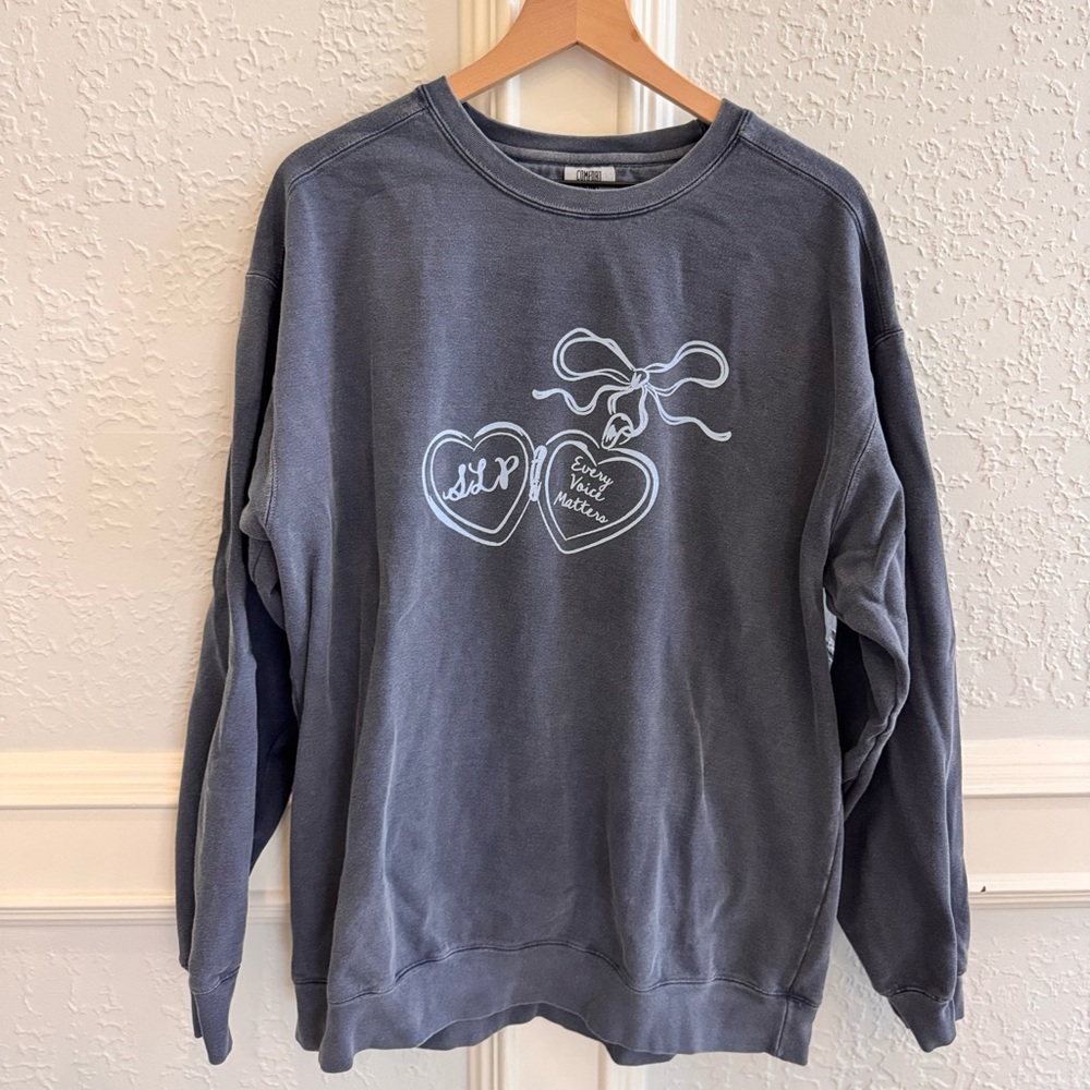 SLP Heart Locket Comfort Colors Sweatshirt | XL